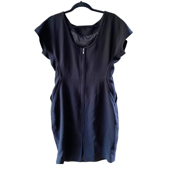 Rachel Roy Size 14 NEW Black Cap Sleeve Sheath Dress - Picture 9 of 10